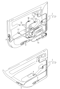 L4B0971035F-Harness, door inner illumination