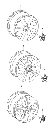 4G0601025BH-Wheel rim: