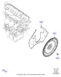 4C3Z6375AA-Gear assy-flywheel