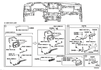 554220E080-Panel, instrument cluster finish, center upper