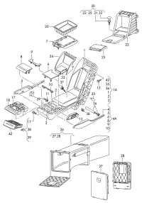 L4GD886743LE2-Guard, armrest gray brown