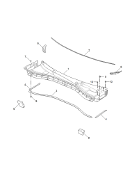 10375125-Panel, a/c grille