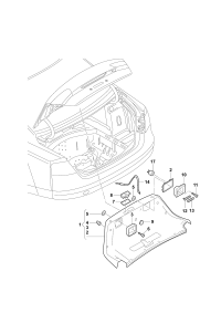 L4GD86797536R-Garnish assy-rr hatch