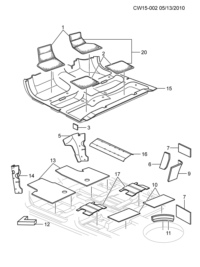 5494111-Insulator, rear wheel house