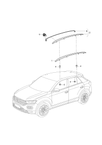 L55A860025A-Rack assy-roof rack