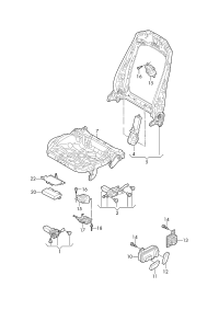 L4KD959747-Switch assy-seat adjuster: