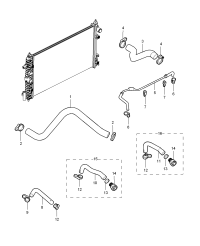 9057736-Pipe assy-heater to engine