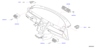 687409Y000-Grille assy-side defroster, rh