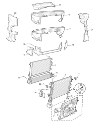 10457175-Radiator, cooling system