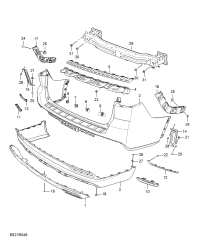 10385668-MOULDING REAR BUMPER