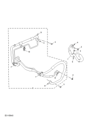 10373404-Pipe assy-a/c compressor to condenser