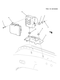 25840323-Valve comp., electronic traction control brake pressure regulating (incl. 7,8) (AC-DELCO #25840323)