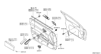 809109W201-Pocket assy., r. fr. door map