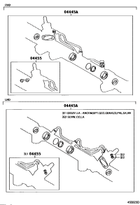 044450K131-GASKET KIT, POWER STEERING GEAR(FOR RACK & PINION)