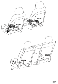 8219160280-WIRE, FRONT SEAT, RH