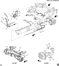 25890198-CABLE,PARK BRK RR(ACDelco #25890198)