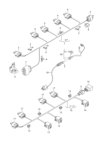 5K0971104B-Harness, bumper