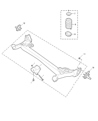11066668-Rail assy-rr susp torsion