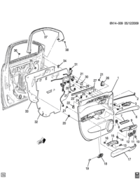 20860175-Switch, tailgate actuator control (silver) (AC-DELCO #20860175)