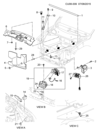 9067561-Bumper, hood adjuster, front (2nd design, 1st design see 10277069)
