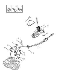 3041001000-Shift assy-manual (6MT)