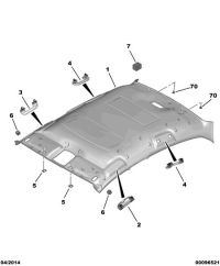 96766365DS-Garnish, roof