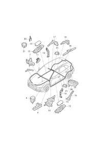 L80A972266-Single wire for car models with electric/mechanical steering## system