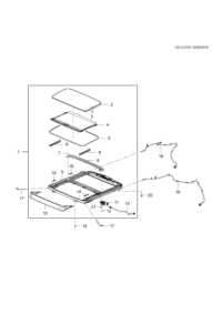 23446917-Seal (part of) sunroof glass