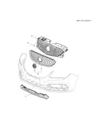 90802590-Grille, lower front