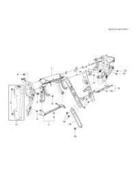 13222662-Bracket, instrument panel crossmember (incl 58)