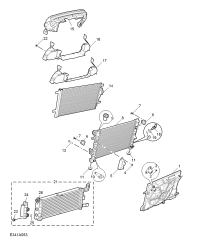10606014-Deflector assy-radiator air flow side