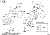 7196058380C0-Headrest assy, no.2 rr