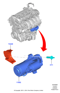 FR3T11000AD-STARTER12V 9TFORD RANGER 9T