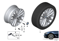 36112457518-Hub, reflex silver
