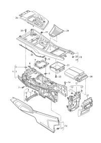4M0863305-Garnish, center console side