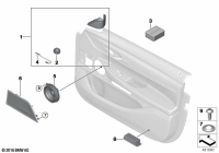 65136820763-Bezel-speaker metal lh
