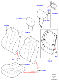 LR026505-HEAD REST ASSY