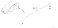 73852ED500-MOULDING ASSY-R
