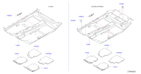 74976ED505-Pad assy-floor, rh