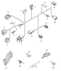 7E1971120E-Wiring harness-dr