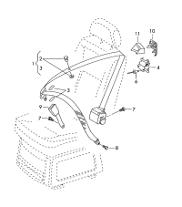 7H5857811HRAA-S/belt sub black