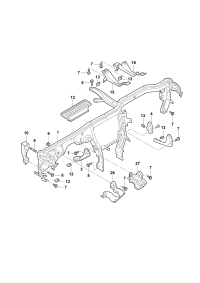 L8K1857025-Member, instrument panel cross
