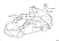 6324708030-HOSE, SLIDING ROOF DRAIN, REAR RH
