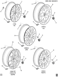 22820066-Wheel (polished) (aluminium) (enlarged 48mm 120X5XM14 B/C) (code AASM AASM LAR)