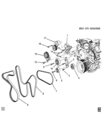 12568996-Idler, beltpulley (incl, t/bolt) (AC-DELCO #12568996)