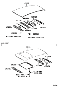 6312378010-Reinforcement, roof panel