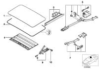54138408047-Glass assy-hood lifter