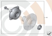 33412311501-Service kit wheel brg rr