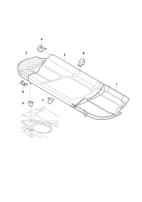 L8KD885405AL54-Seat cover (leather) cardamom beige