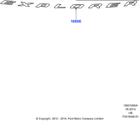 DB5Z16606A-Plate gray